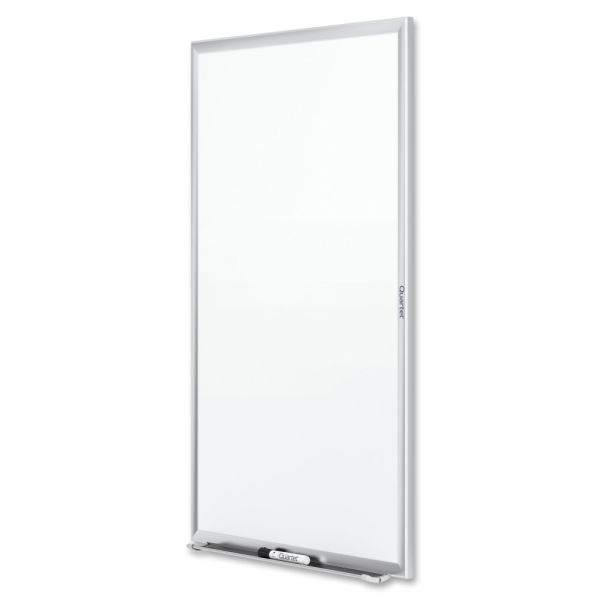 Quartet Standard Non-Magnetic Melamine Dry-Erase Whiteboard, 24" X 36", Aluminum Frame With Silver Finish