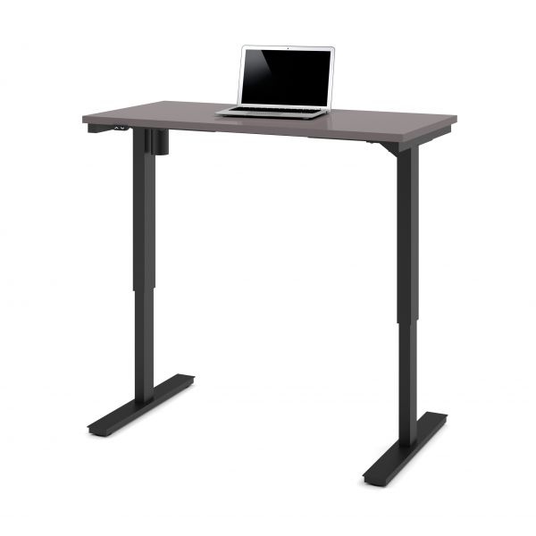 Bestar 24" X 48" Electric Height Adjustable Table In Slate