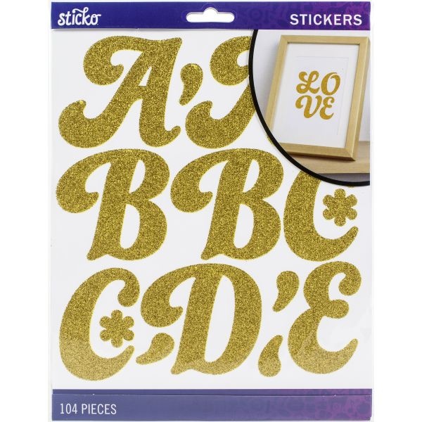 Sticko Alphabet Stickers 104/Pkg
