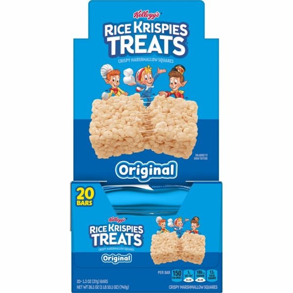 Kellogg's Rice Krispies Treats Original Bars, 1.3 Oz, Pack Of 20