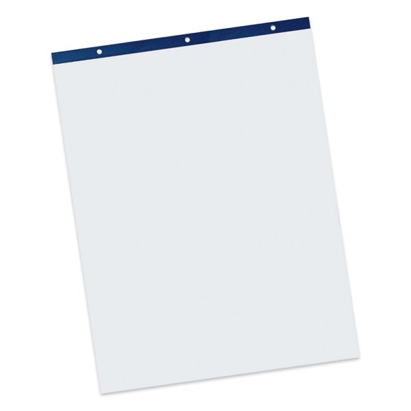Pacon Unruled Easel Pads - 50 Sheets - Plain - Stapled/Glued - Unruled -  27 X 34 - White Paper - Chipboard Cover - Perforated, Bond Paper - 50 /  Pad