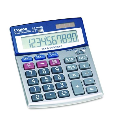 Canon LS-100TS Portable Business Calculator, 10-Digit LCD