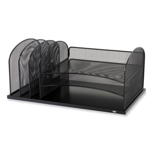 Safco Powered Onyx Three Horizontal and Three Upright Sections Letter Size Files
