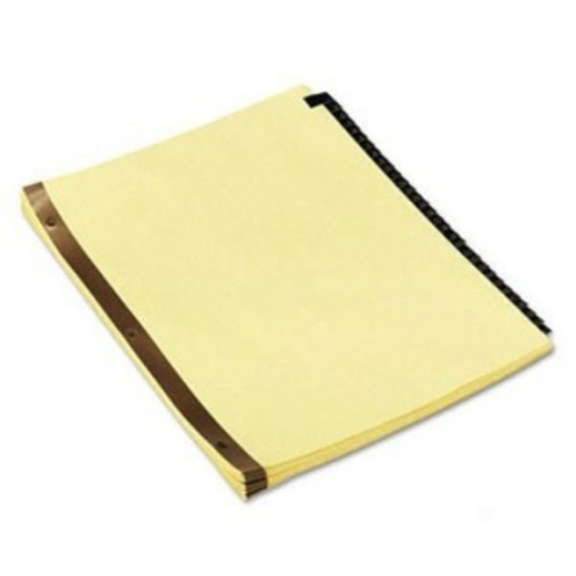 Universal Deluxe Preprinted Simulated Leather Tab Dividers With Gold Printing, 31-Tab, 1 To 31, 11 X 8.5, Buff, 1 Set