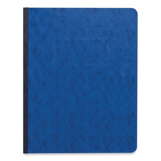 Universal Pressboard Report Cover, Two-Piece Prong Fastener, 3" Capacity, 8.5 x 11, Dark Blue/Dark Blue