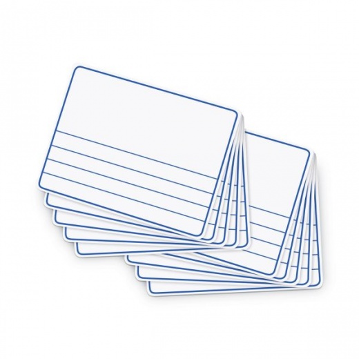 Creativity Street Dry Erase Student Boards, 12 X 9, Blue/White Surface, 10/Set