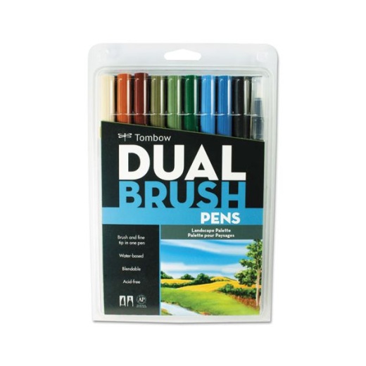 Kelly Creates Black Brush Pen Set 3/Pkg