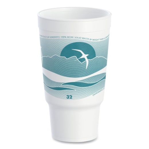 Dart 32 Oz Horizon Design Foam Pedestal Cups