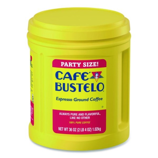 Café Bustelo Ground Coffee, Espresso, Dark Roast, 36 Oz, 1 Each