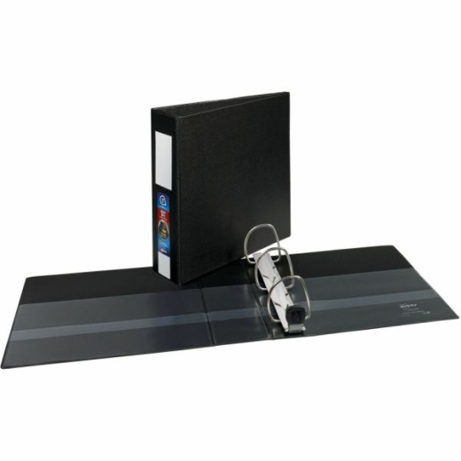 Avery One-Touch Ezd Heavy-Duty 3-Ring Binder, 3" D-Rings, Black