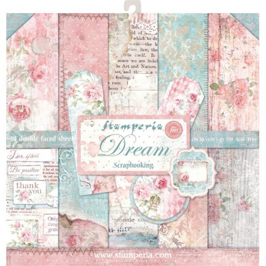 Stamperia Double-Sided Paper Pad 12"X12" 10/Pkg