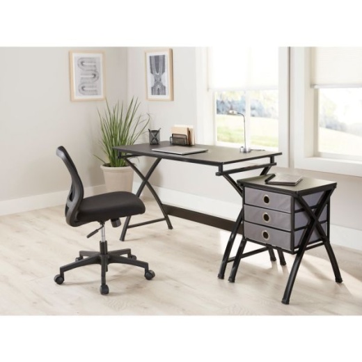 Realspace 44 W Valdi Computer Desk Brown - Office Depot