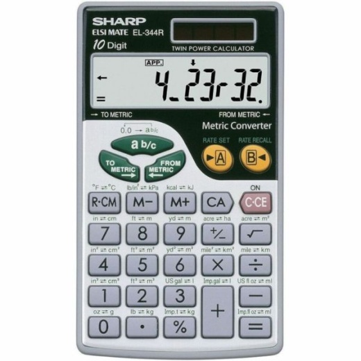 Sharp EL-344Rb Handheld Calculator