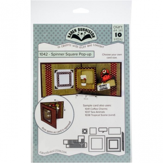 Karen Burniston Dies - Spinner Square Pop-Up Die Set