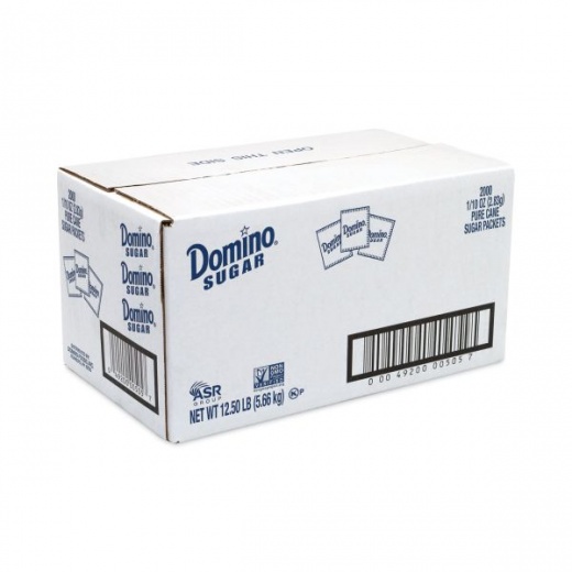 Domino Sugar Packets - 0.1 Oz Packet, 2000/Carton