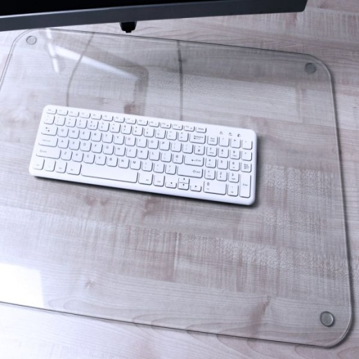 Glaciermat Glass Desk Pad - 20" x 36"