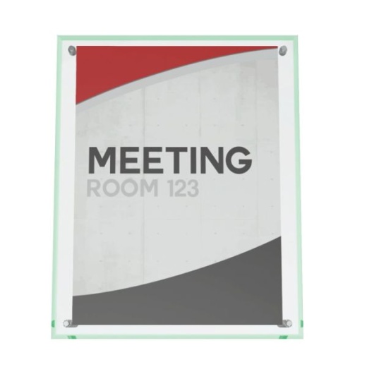 Deflecto Superior Image Beveled Edge Sign Holder