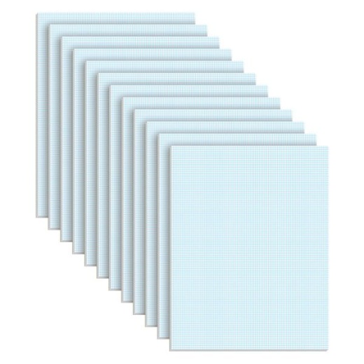 TOPS Quadrille Pads with Heavyweight Paper, 10 x 10 Squares/Inch, 50 Sheets, White