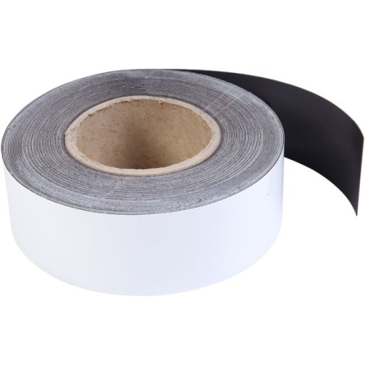 MasterVision Magnetic Dry-Erase Whiteboard Roll, 2" x 600", White