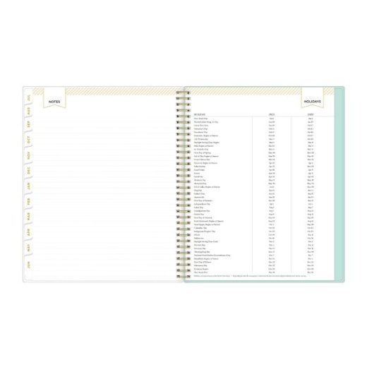 Blue Sky 8.5"x11" Teacher Lesson Planning Calendar Miah Matte Lam