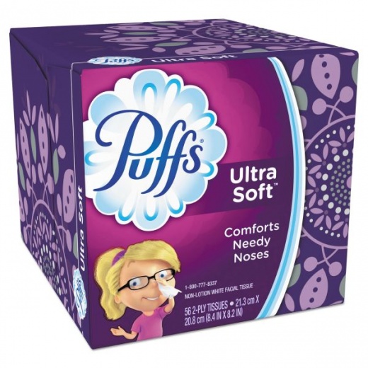 Puffs Plus Lotion Facial Tissue 2-Ply White