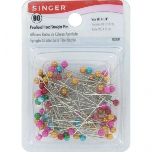 Singer Pearlized Straight Pins