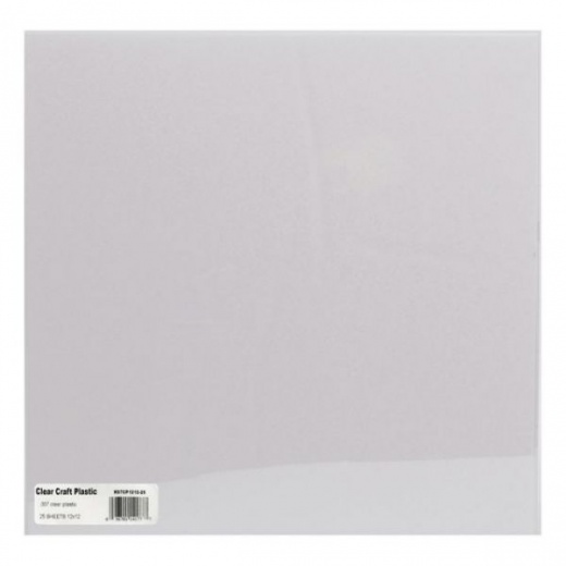 Grafix Craft Plastic Sheets 12"X12" 25/Pkg