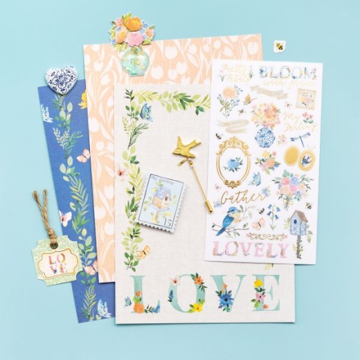 K&Company Antique Garden Paper Pad 6"X8" 36/Pkg