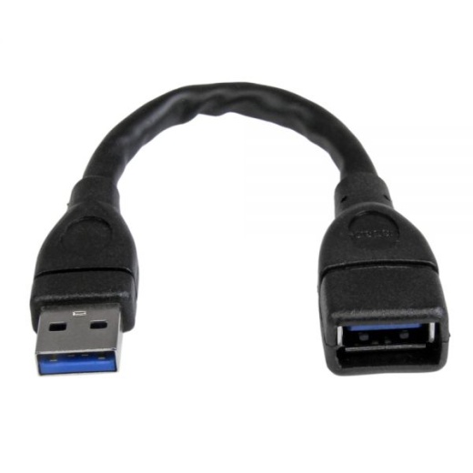 6In Black Usb 3.0 Extension Adapter Cable A To A - M/F - 6" Usb Data Transfer Cable - Usb3ext6inbk