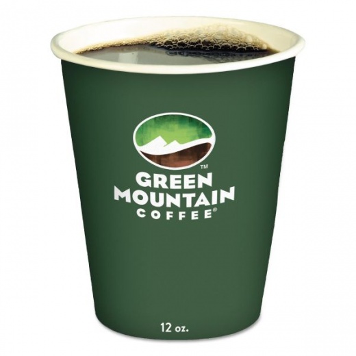 Green Mountain Coffee Paper Hot Cups, 12 Oz, Multicolor, 1,000/Carton