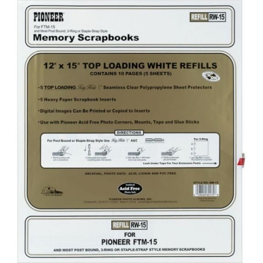 Post Bound Top-Loading Page Protectors 5/Pkg