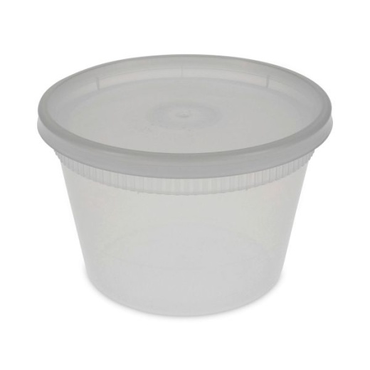 Pactiv Evergreen Newspring Delitainer Microwavable Container, 16 Oz, 2 X 2 X 2, Clear, Plastic
