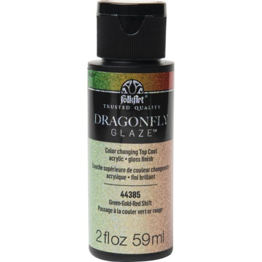 Folkart Dragonfly Glaze Topcoat 2Oz
