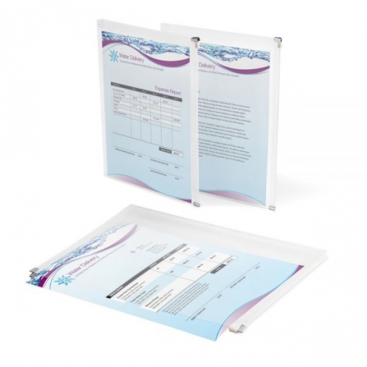Transparent Zipper Envelopes, Letter Size, Clear, Pack Of 3