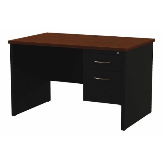 Lorell Fortress Modular Series Right-Pedestal Desk