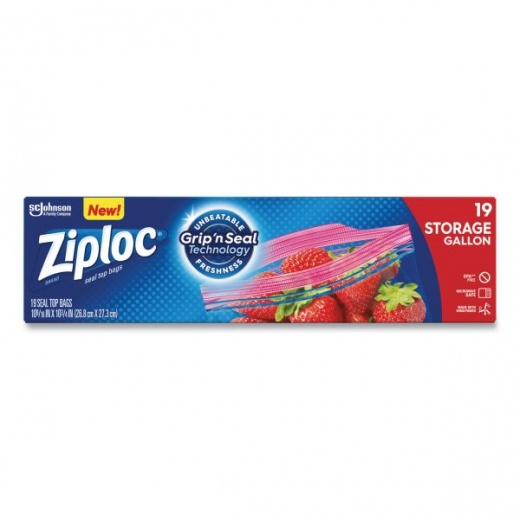 Ziploc Seal Top Bags, Freezer, Quart 19 Ea, Food Storage Bags