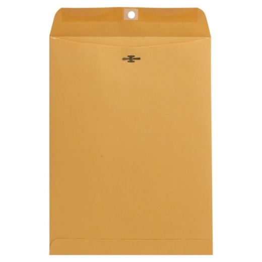 Universal Center-Seam 9x12 Manila Envelopes with Clasp Closure - 100 Count