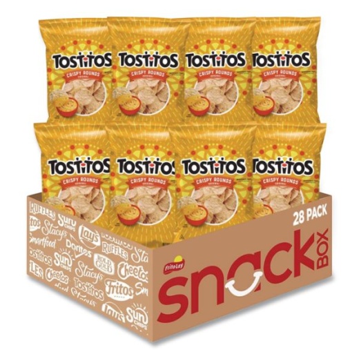 Tostitos Tortilla Chips Crispy Rounds, 3 Oz Bag, 28/Carton