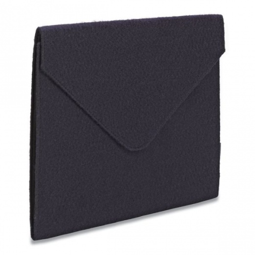 Smead Soft Touch Cloth Expanding File, 2" Expansion, 1 Section, Snap Closure, Letter Size, Dark Blue