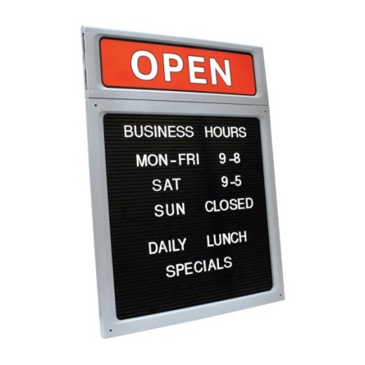 Cosco Upscale Open/Closed Letterboard Sign