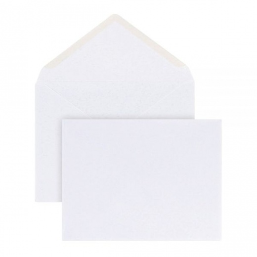 Invitation Envelopes, A2, 4-3/8" x 5-3/4", Gummed Seal, White, Box Of 100