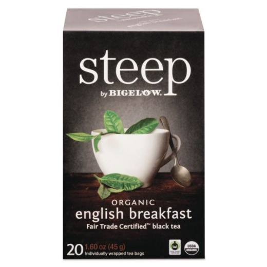 Bigelow Steep Tea English Breakfast - Buy Online - 1.6 Oz Tea Bag, 20/Box