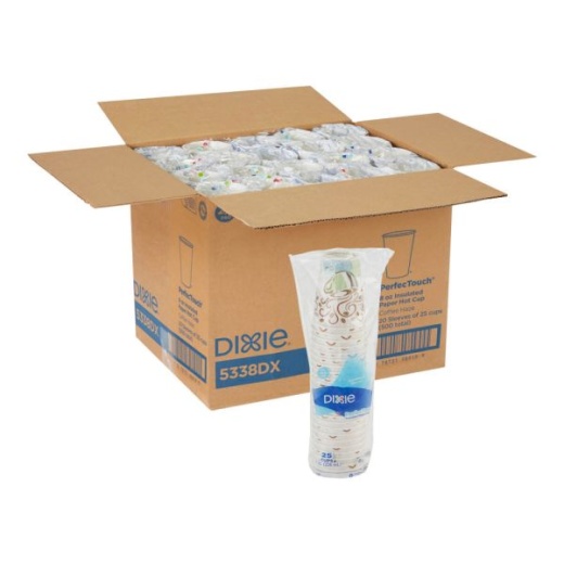 Dixie Perfectouch 8 Oz Insulated Paper Hot Coffee Cups By Gp Pro