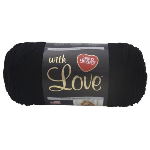 Red Heart With Love Yarn - Black