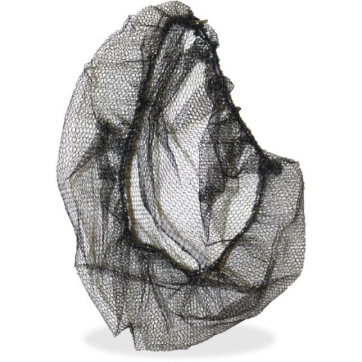 Genuine Joe Black Nylon Hair Net - Recommended For: Food Handling, Food Processing - Size Large - 21" Stretched Diameter - 85135