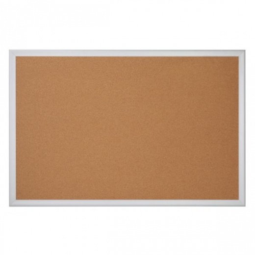 48" x 72" Cork Bulletin Board with Aluminum Frame and Silver Finish