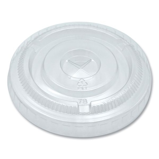 World Centric PLA Clear Cold Cup Lids, Fits 9 oz to 24 oz Cups, Clear, 1,000/Carton