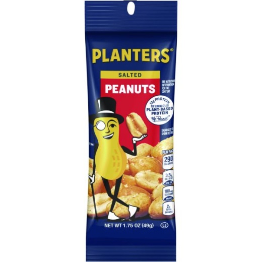 Planters Salted Peanuts, 1.75Oz, 12/Box - Delicious Snacking Made Easy