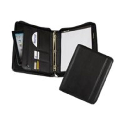 Samsill Professional 1" Zipper Binder - Case For Tablet - Vinyl - Black