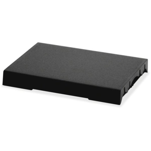 Trodat 4729 Dater Replacement Pad - 1.6" Width X 2" Length - Black Ink - Plastic